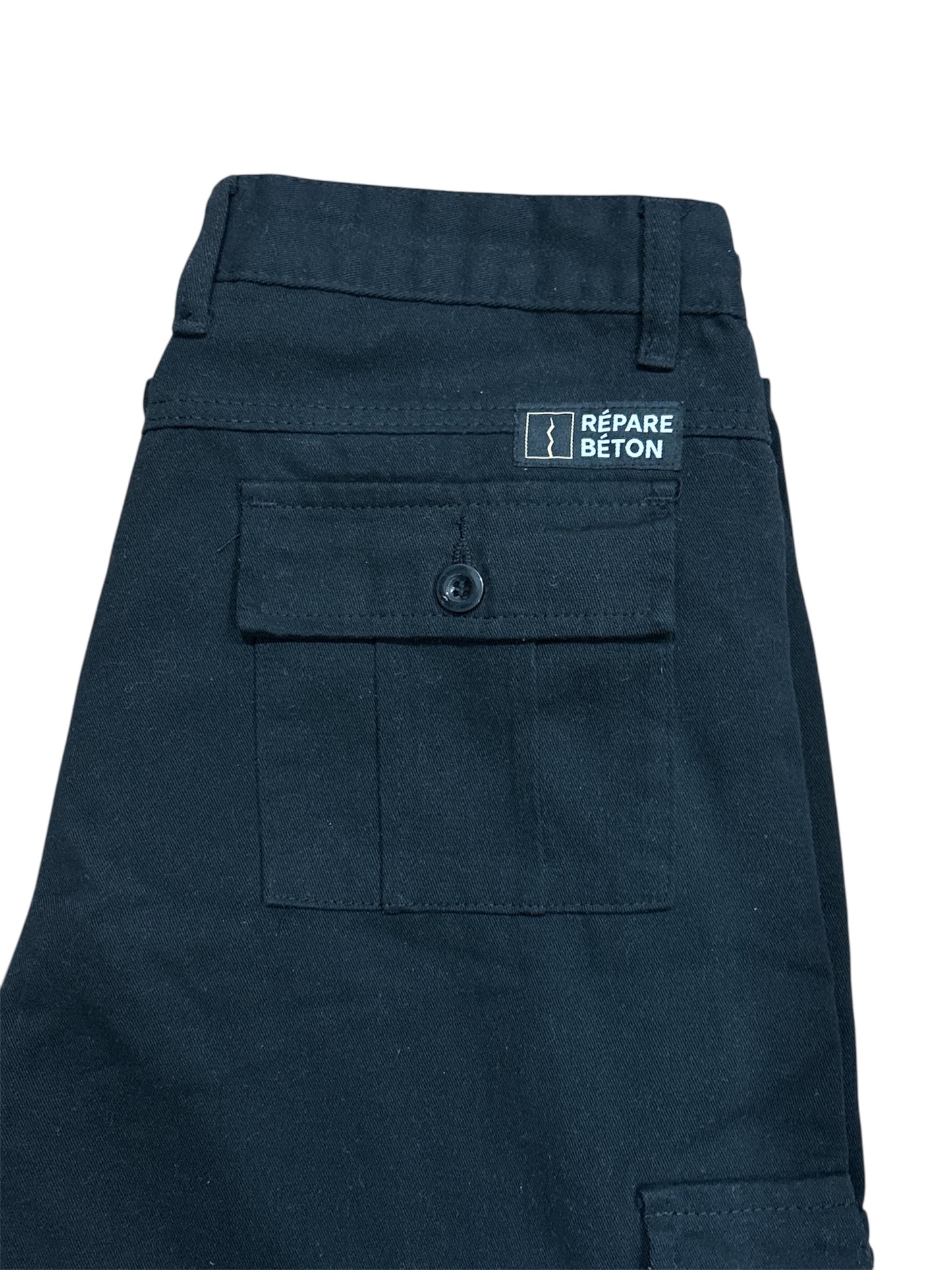 Pantalon de travail cargo Noir Répare Béton - Grandeur 38