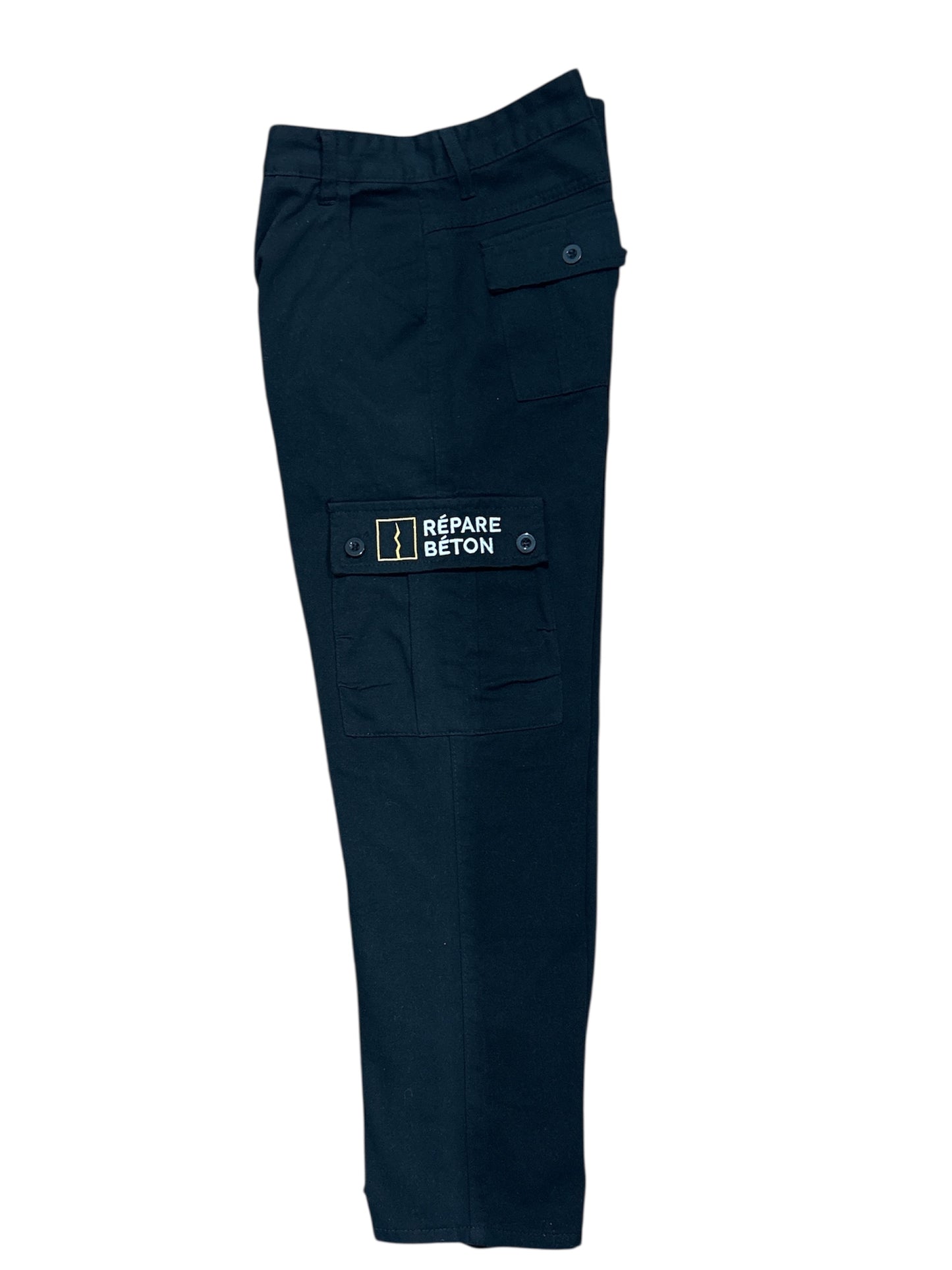 Pantalon de travail cargo Noir Répare Béton - Grandeur 38